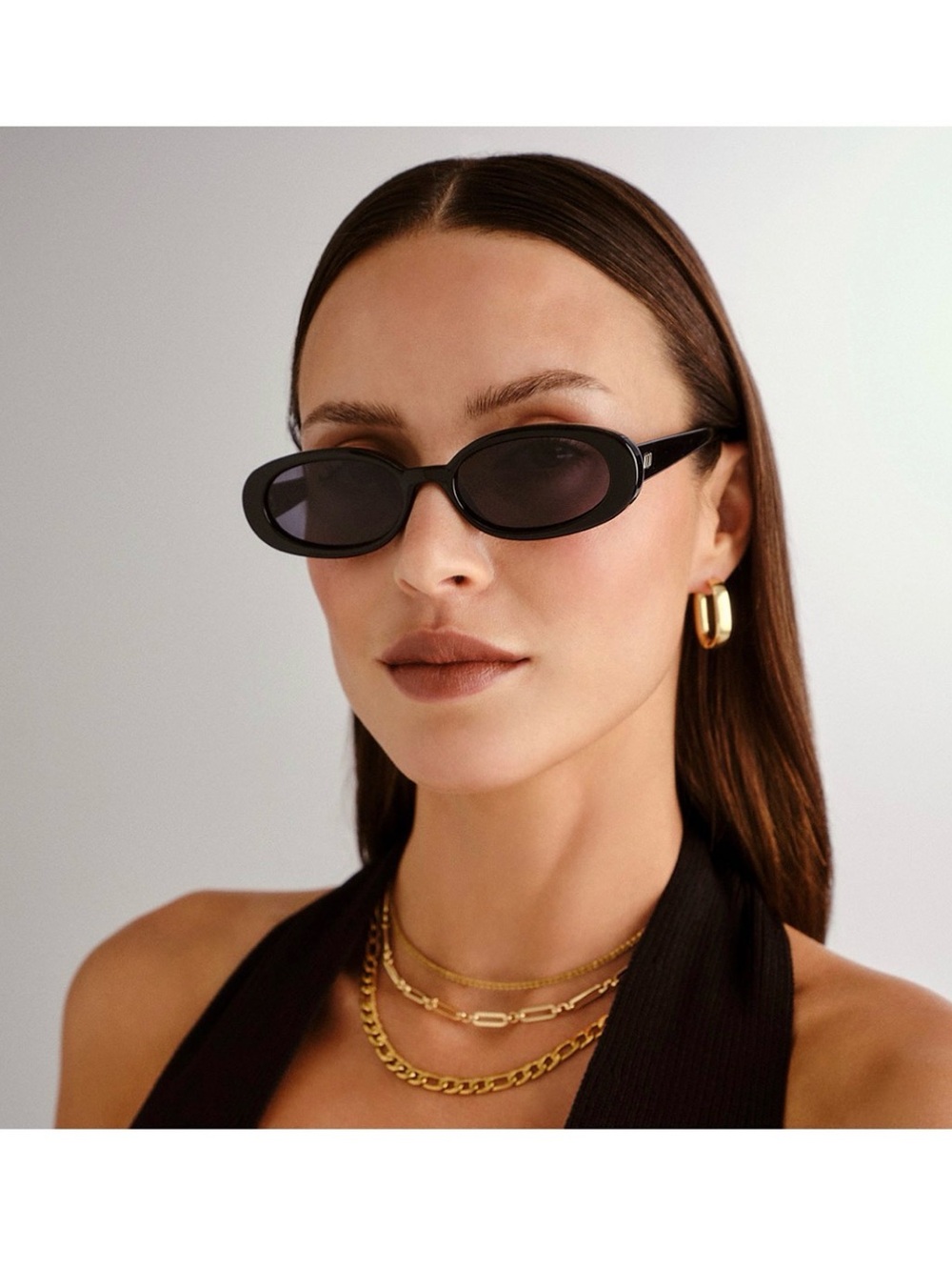 Le Specs Black Outta Love Sunglasses